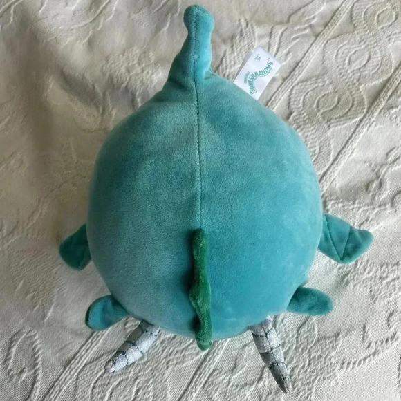 Squishmallows Avrill The Dragon 8” Kellytoy Blue Green Stuffed Animal Plush Soft - Picture 7 of 12